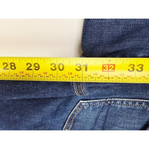 American Eagle Outfitters Size 00 Regular Womens 31" Inseam Kick Boot Blue Jeans - Picture 7 of 13